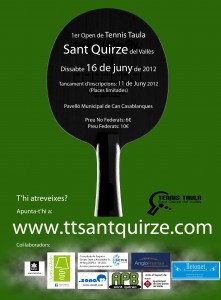 Cartell del I Open de Sant Quirze del Vallès