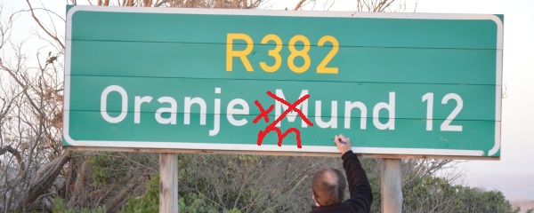 A town called Oranjemund, not Oranje Mund
